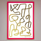 Line Squiggle Foil Art Print