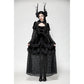 Dark in Love Onyx Romantic Gothic Velvet Lace Princess Gown
