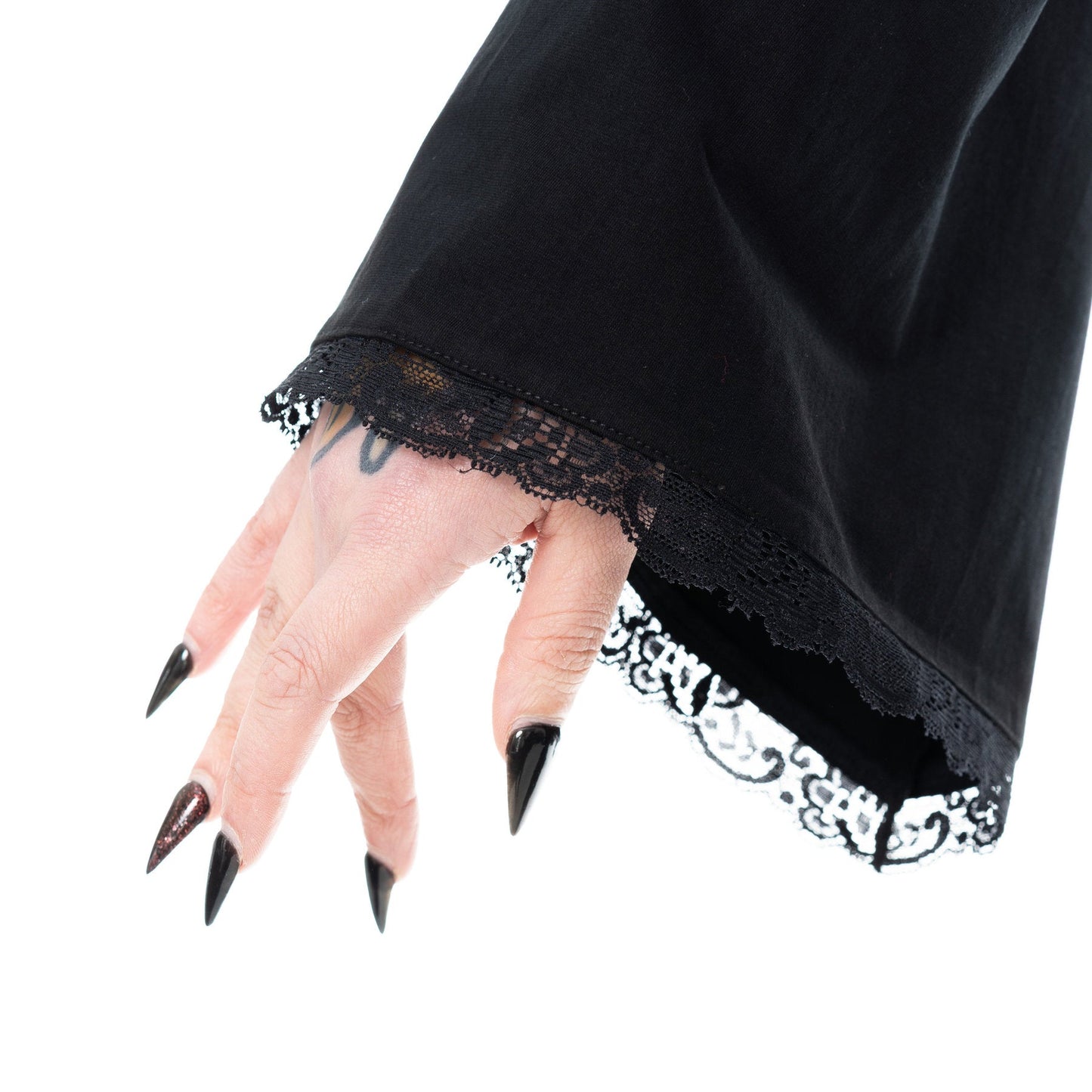 Poizen Industries Maelys Flared Sleeve Top in Black