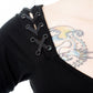 Poizen Industries Maelys Flared Sleeve Top in Black