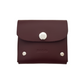 Handmade Leather Simple Coin Purse in Marsala Red
