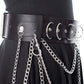 Heartless Moondusk Chain and Faux-Leather Belt