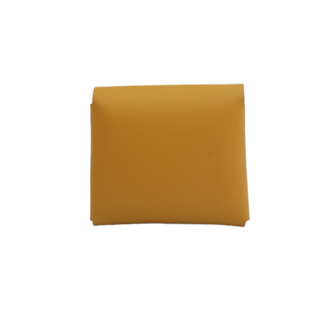 Handmade Leather Simple Coin Purse in Yellow Ochre