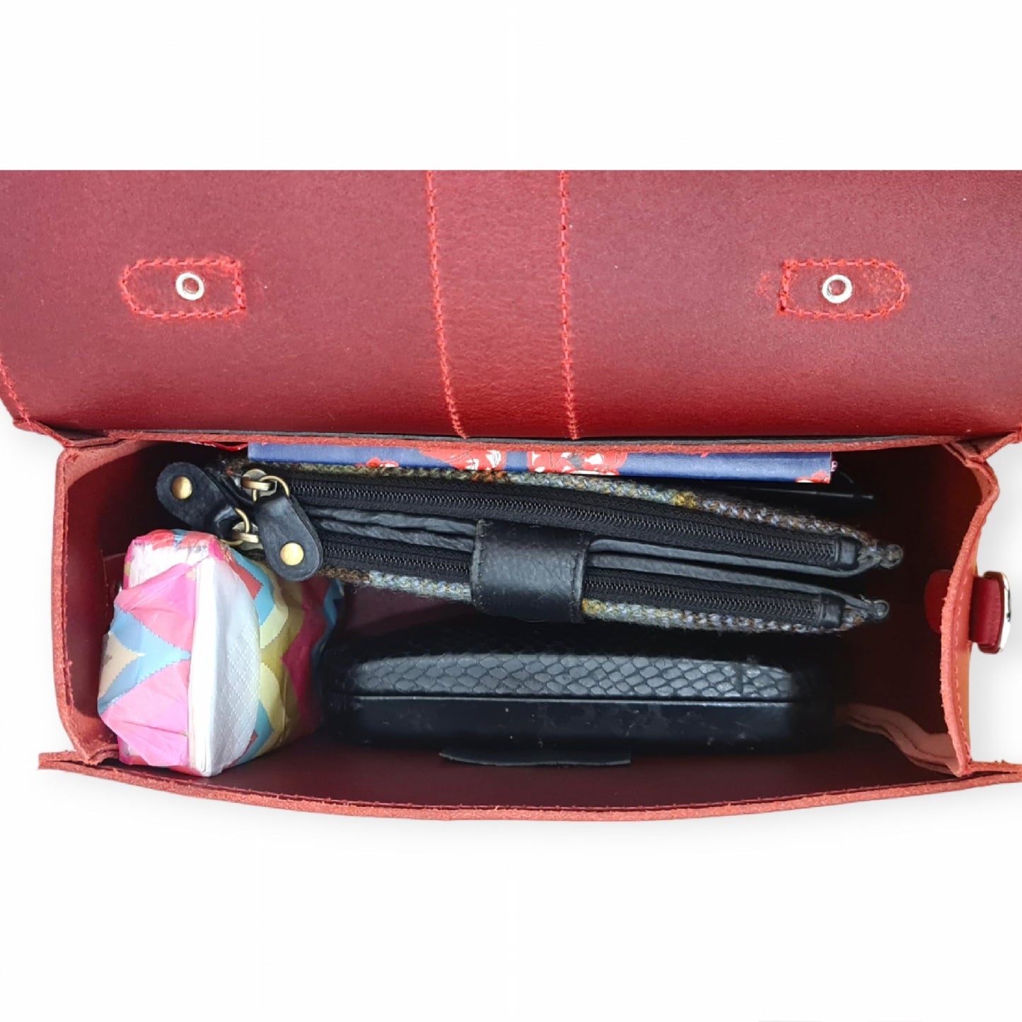 Olympia Handmade Leather Bag in Black