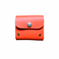 Handmade Leather Simple Coin Purse in Orange