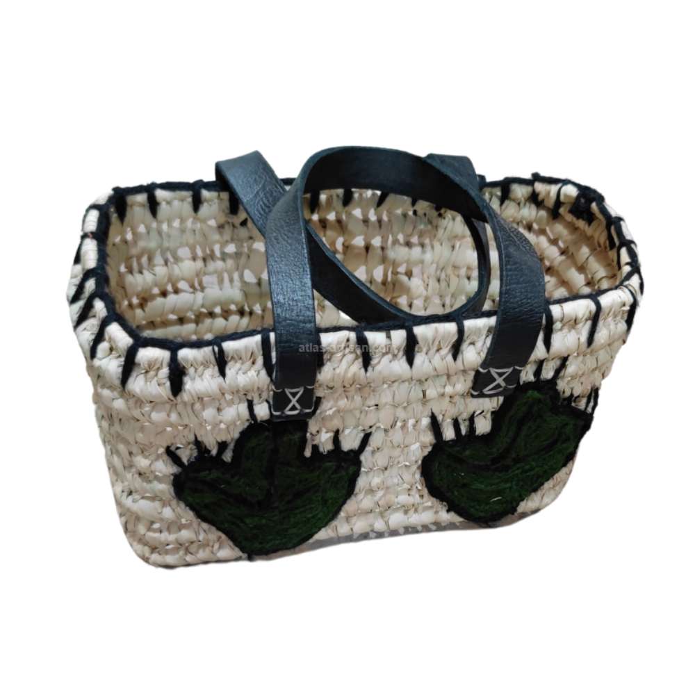 Cactus Small Raffia Shopper Bag
