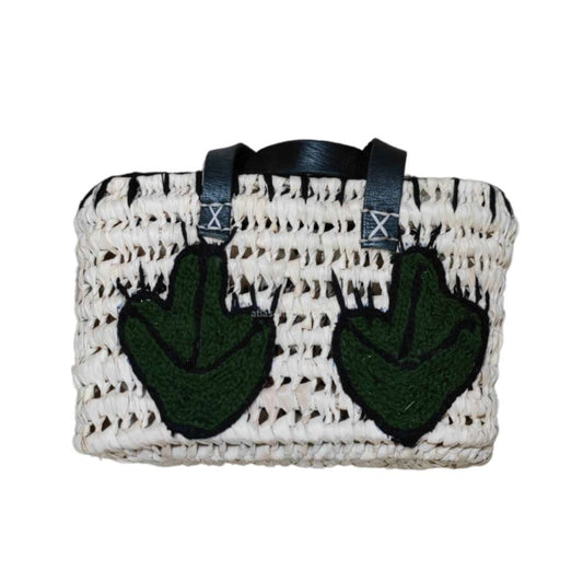 Cactus Small Raffia Shopper Bag
