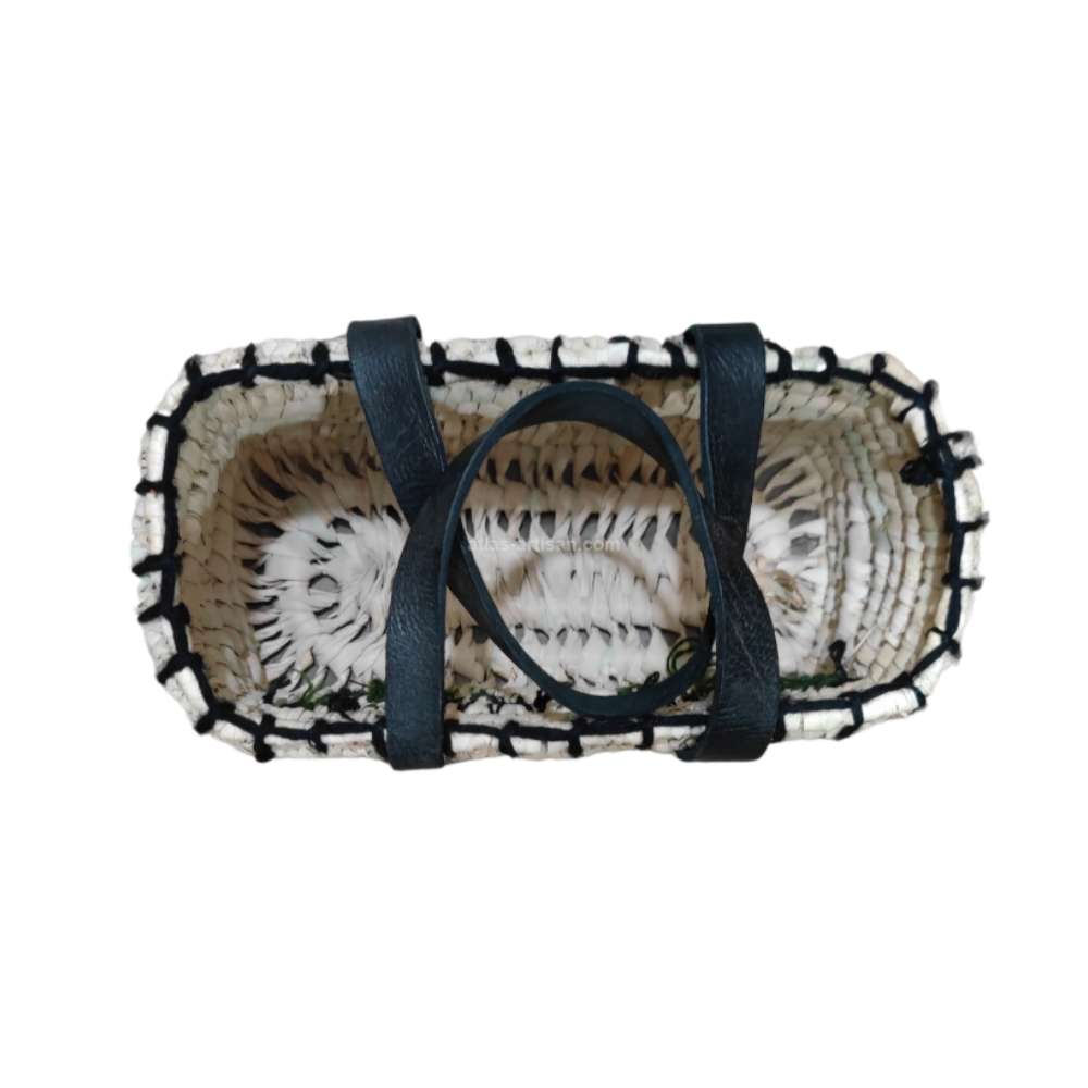 Cactus Small Raffia Shopper Bag