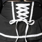 Poizen Industries Phantom Waltz Skirt in Black and White