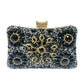 Elegant Diamond-Embedded Evening Bag, Formal Clutch Chain Handbag