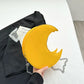 Fashion Half-Moon Mini Leather Handbag with Chain Strap