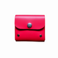 Handmade Leather Simple Coin Purse in Pillar Box Red