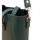 Leather Mini Twist Lock Shopper Bag in Pine