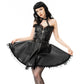 Heartless Ravina Faux Leather Goth Dress in Black