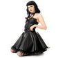 Heartless Ravina Faux Leather Goth Dress in Black