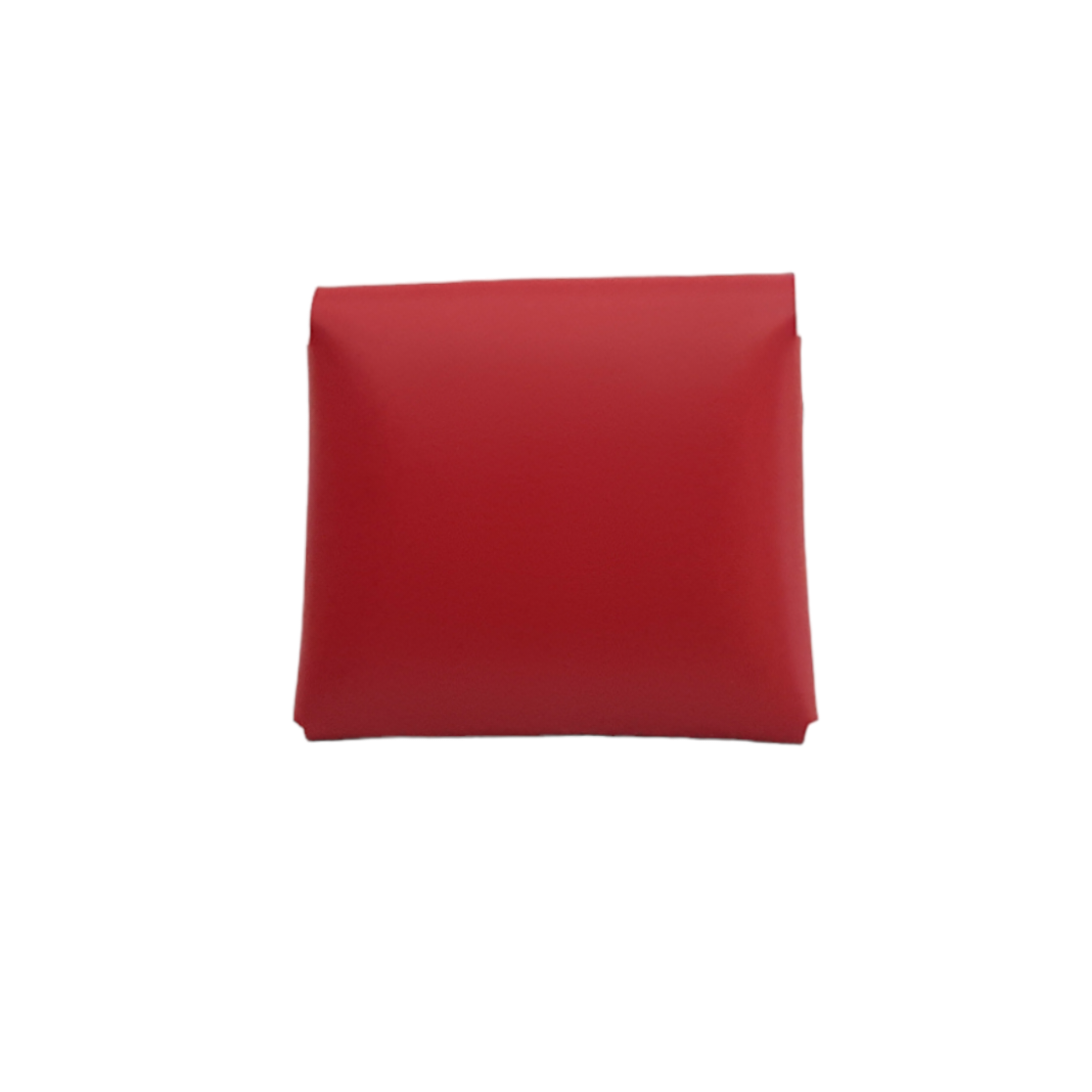 Handmade Leather Simple Coin Purse in Red