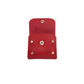 Handmade Leather Simple Coin Purse in Red