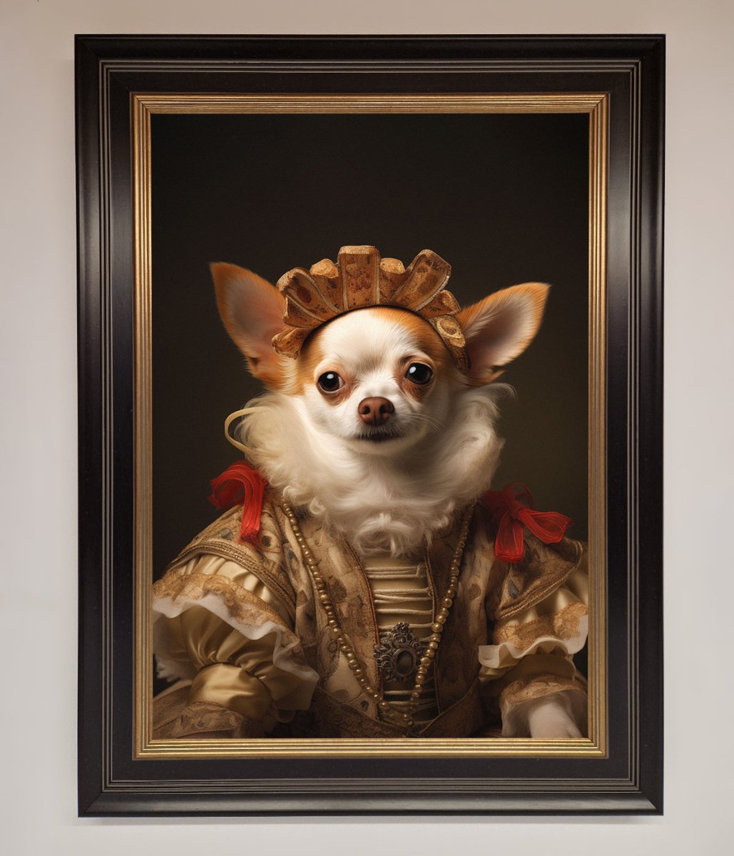 Renaissance Chihuahua Framed Print