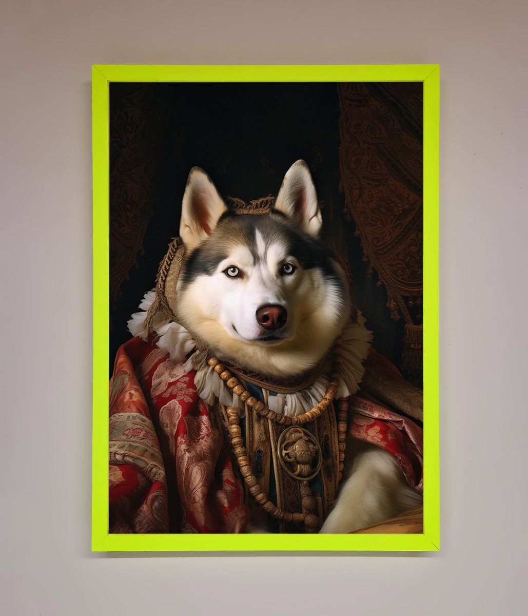 Renaissance Husky Framed Art Print