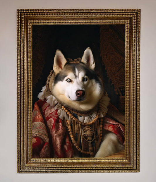 Renaissance Husky Framed Art Print