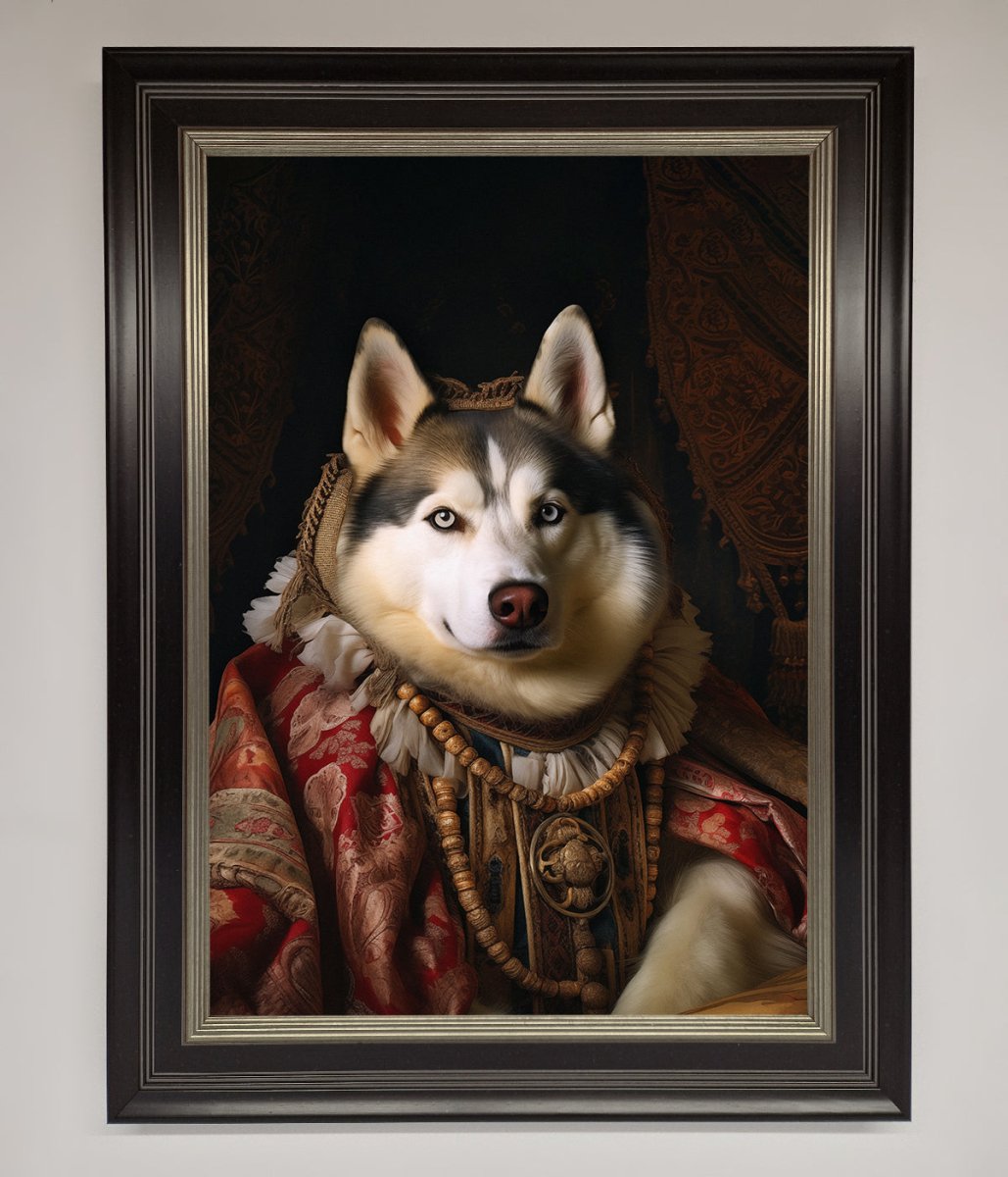Renaissance Husky Framed Art Print