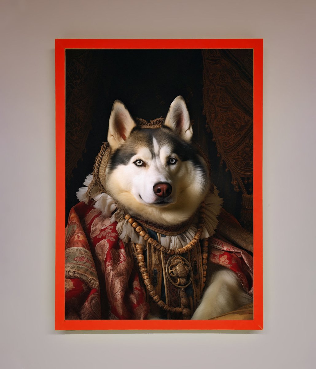 Renaissance Husky Framed Art Print