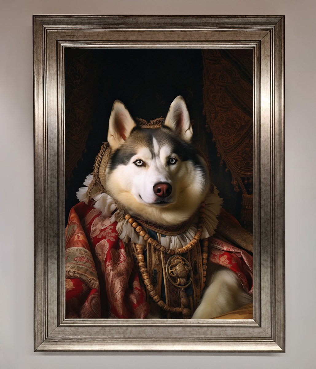 Renaissance Husky Framed Art Print