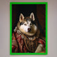 Renaissance Husky Framed Art Print