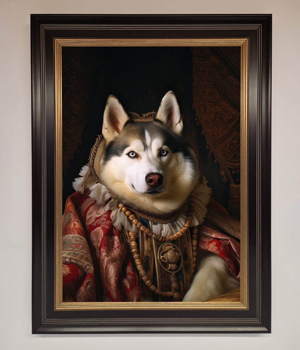 Renaissance Husky Framed Art Print
