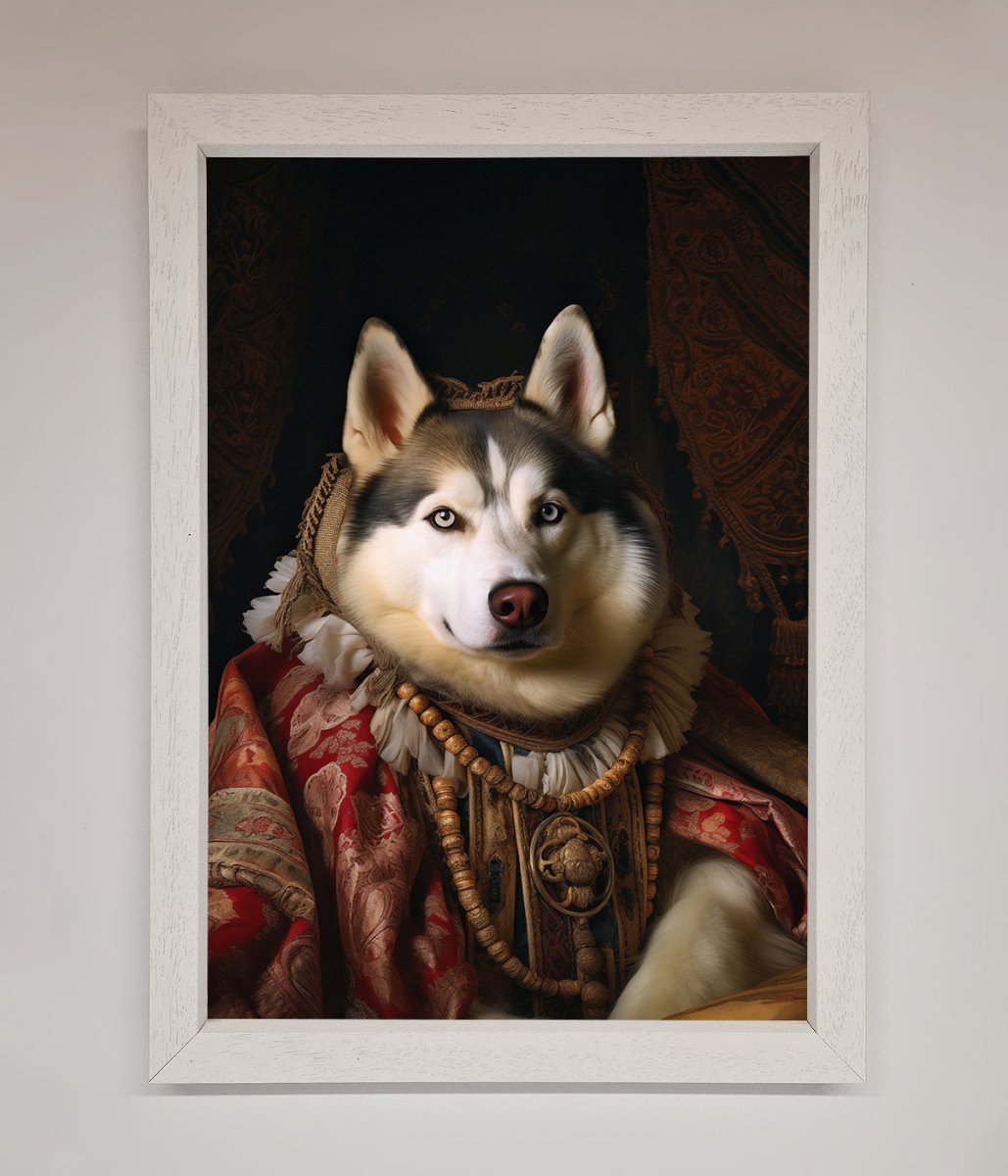 Renaissance Husky Framed Art Print