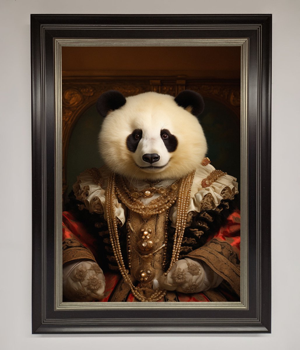 Renaissance Panda Framed Art Print