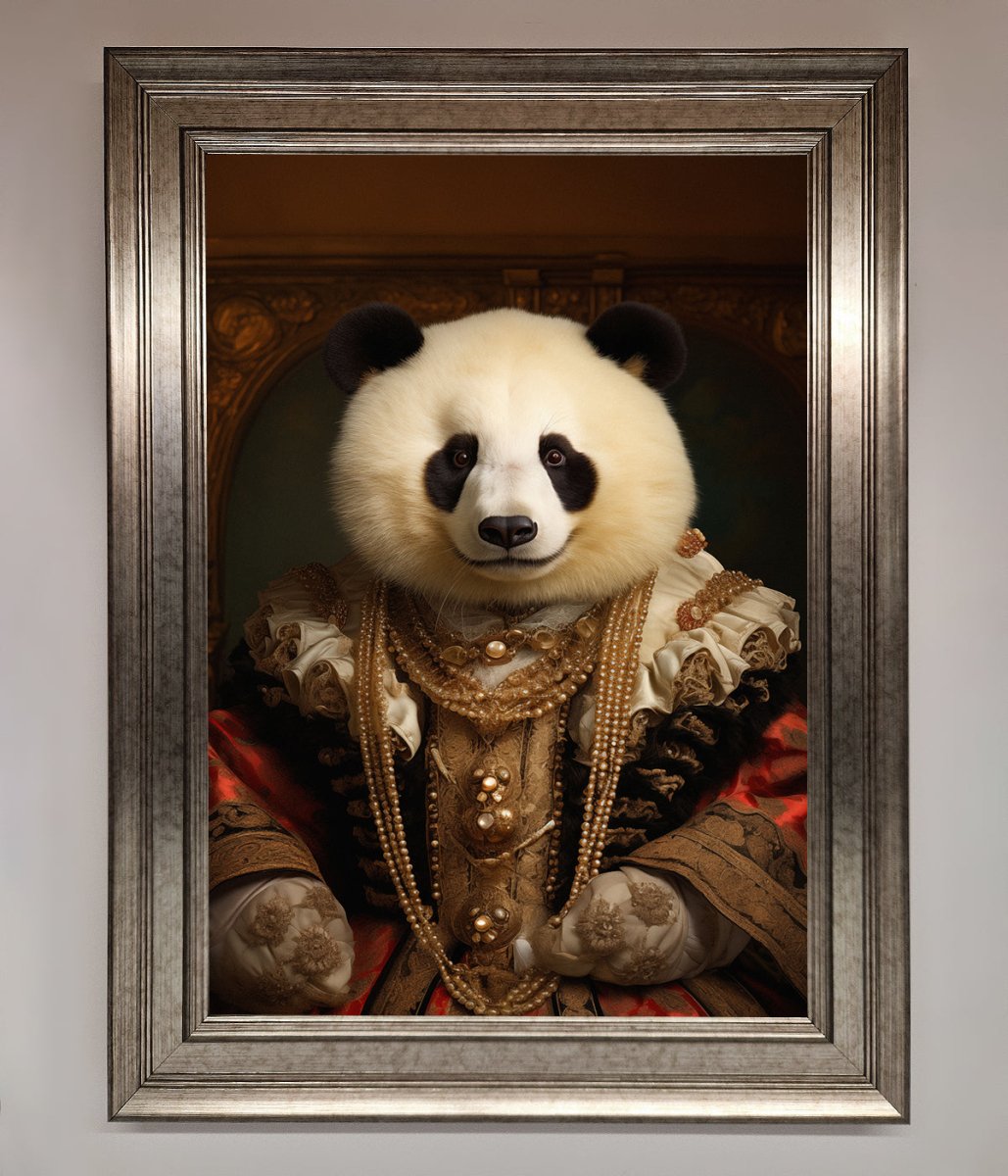 Renaissance Panda Framed Art Print