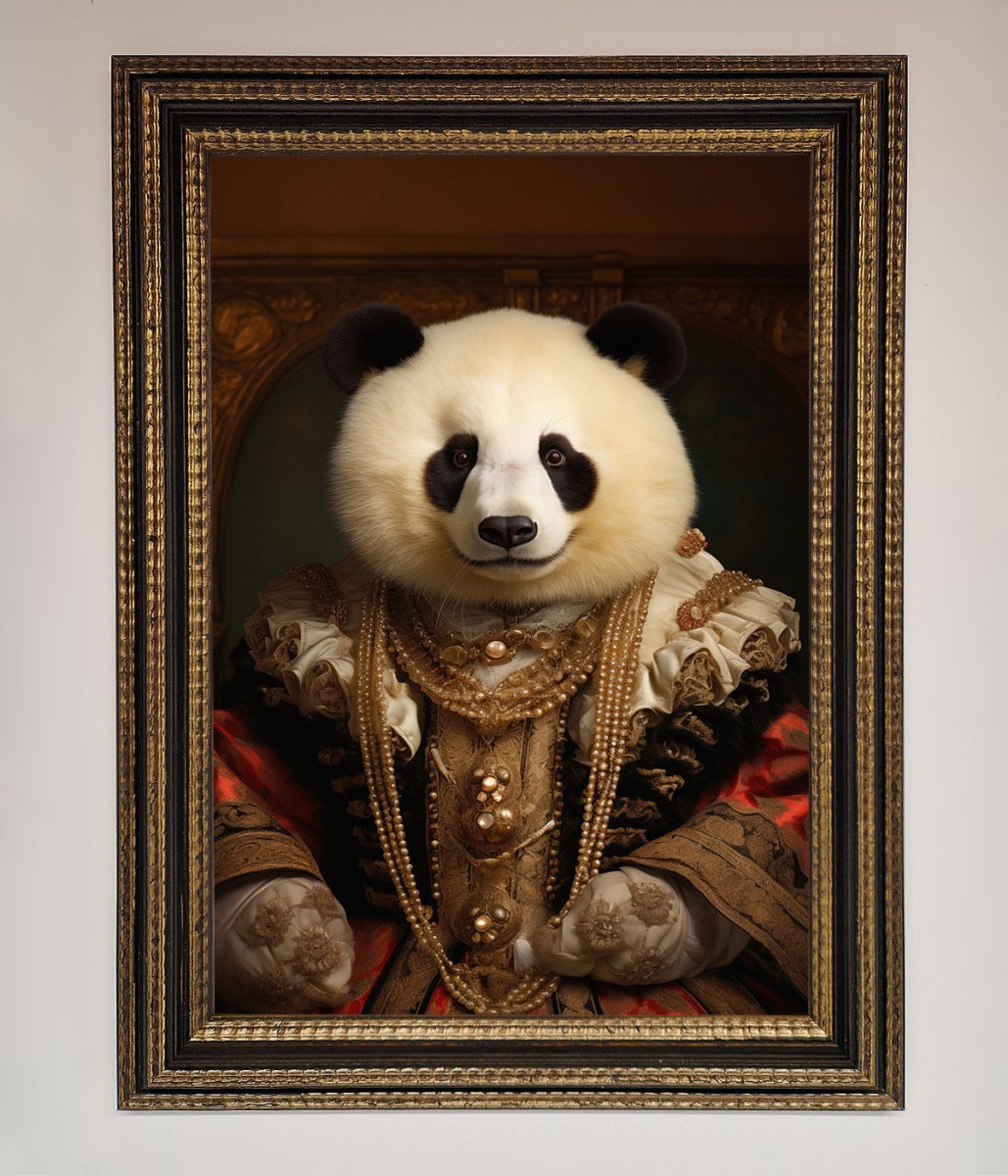 Renaissance Panda Framed Art Print