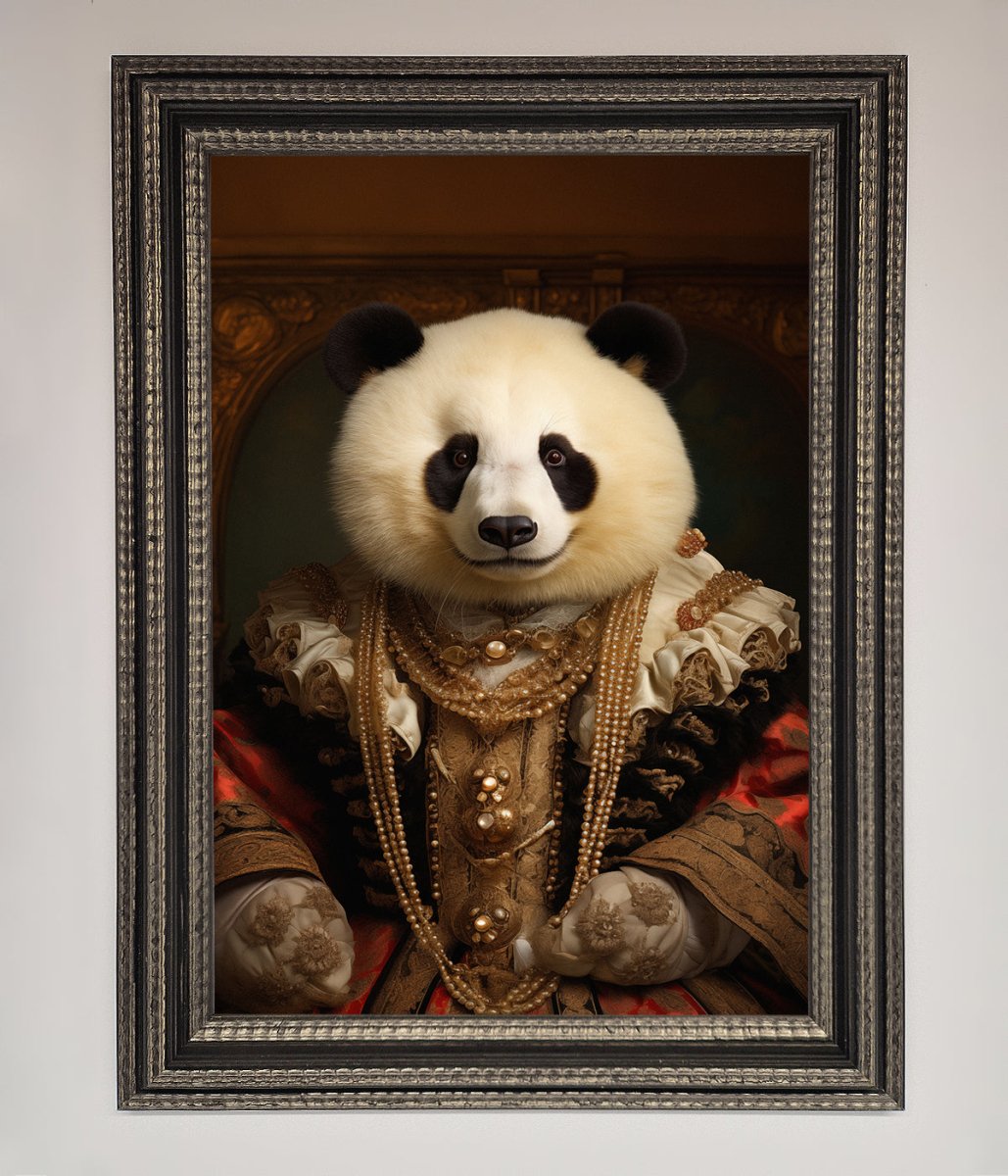 Renaissance Panda Framed Art Print