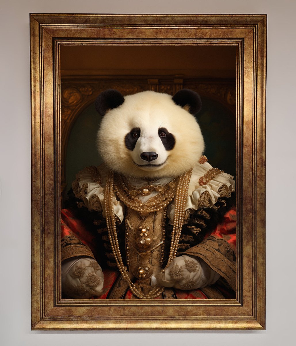 Renaissance Panda Framed Art Print