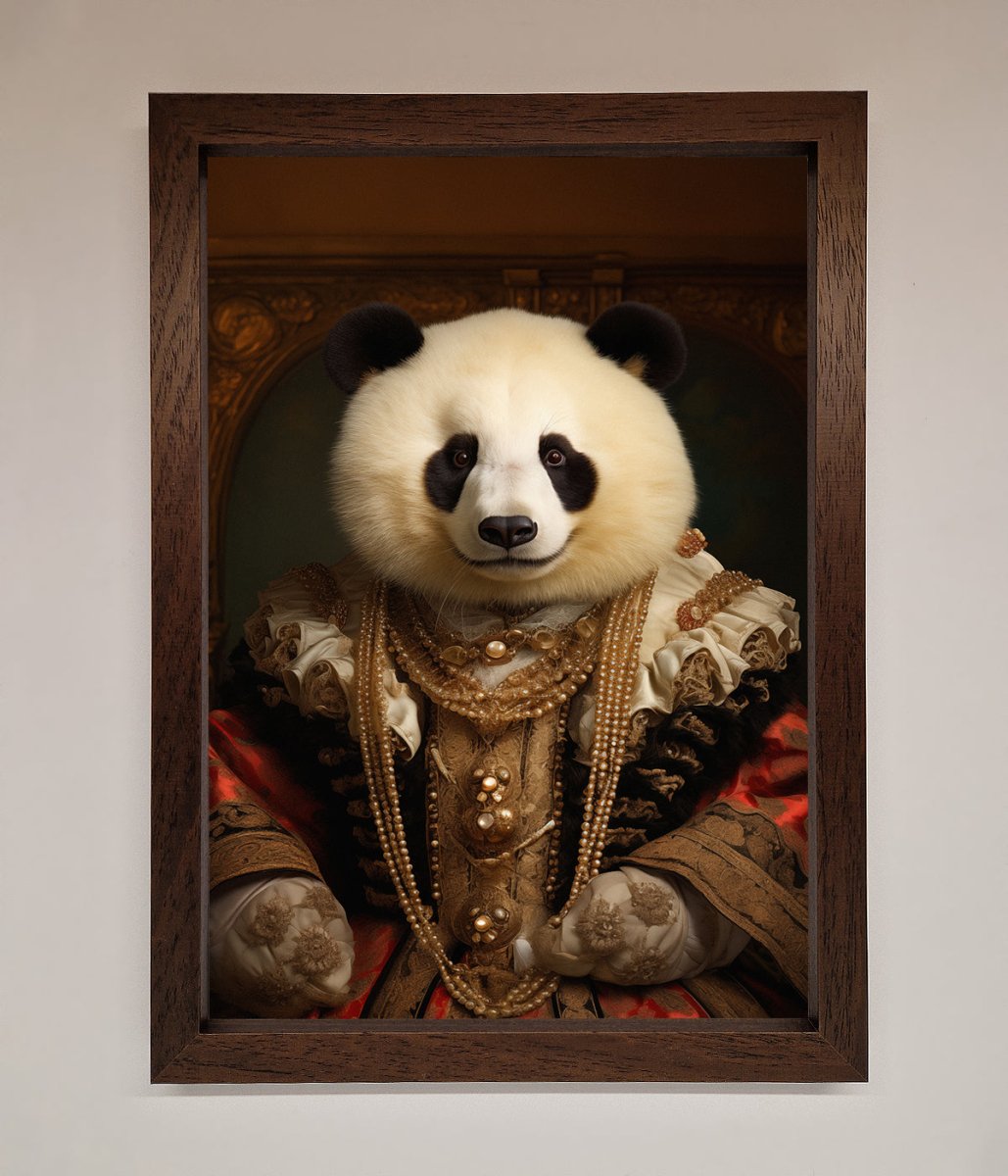 Renaissance Panda Framed Art Print