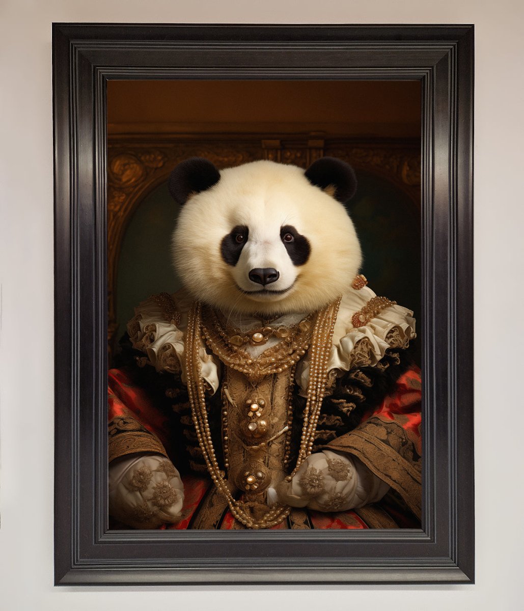 Renaissance Panda Framed Art Print