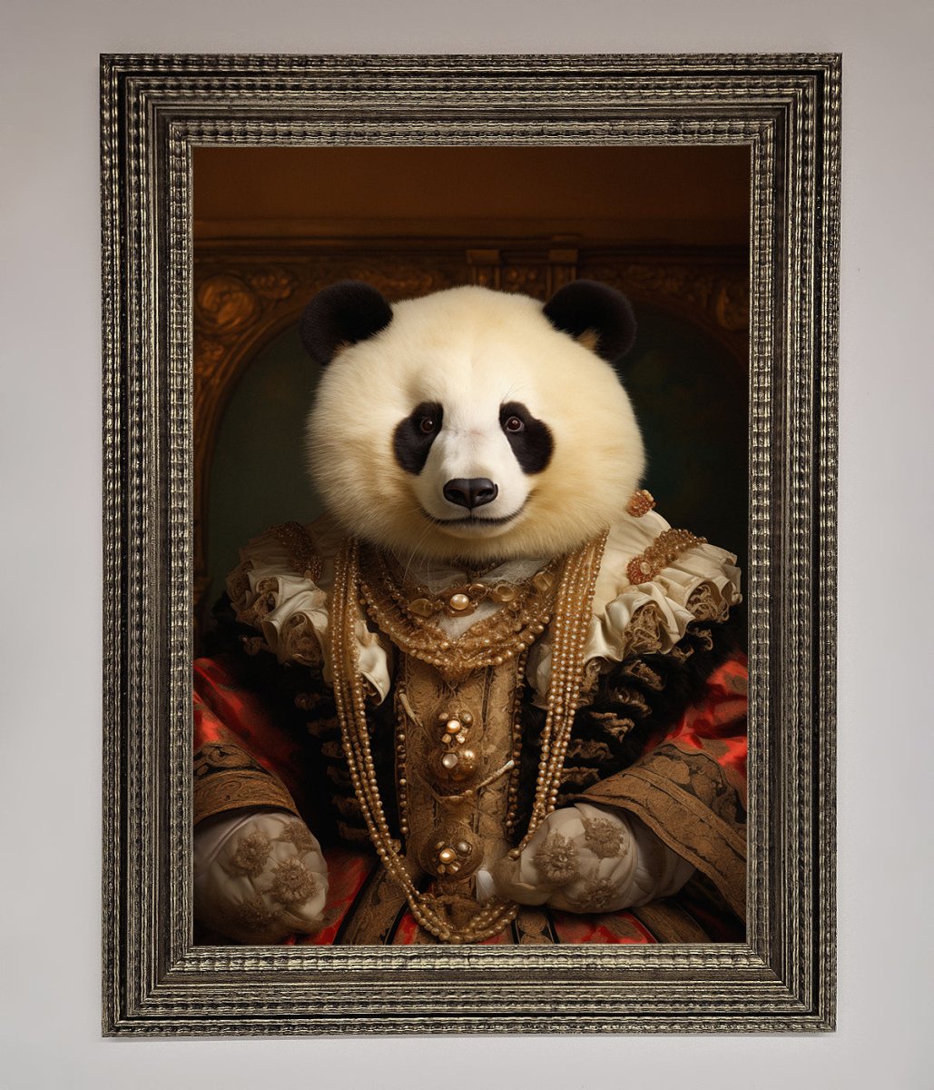 Renaissance Panda Framed Art Print