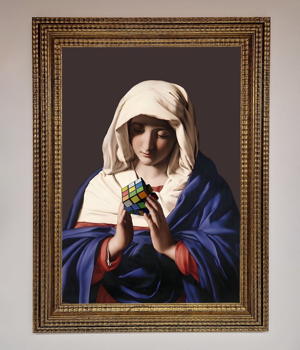 Renaissance Rubik Cube Framed Wall Art