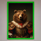 Rennaissance Bear Framed Poster