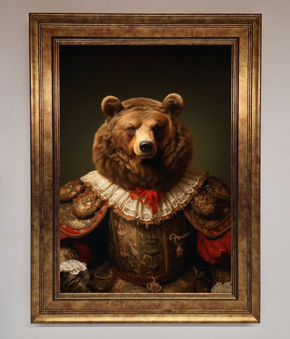 Rennaissance Bear Framed Poster