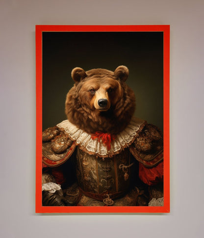 Rennaissance Bear Framed Poster