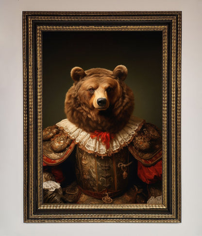 Rennaissance Bear Framed Poster