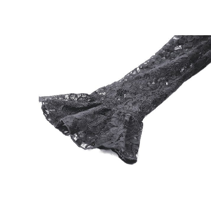 Dark in Love Onyx Romantic Gothic Velvet Lace Princess Gown