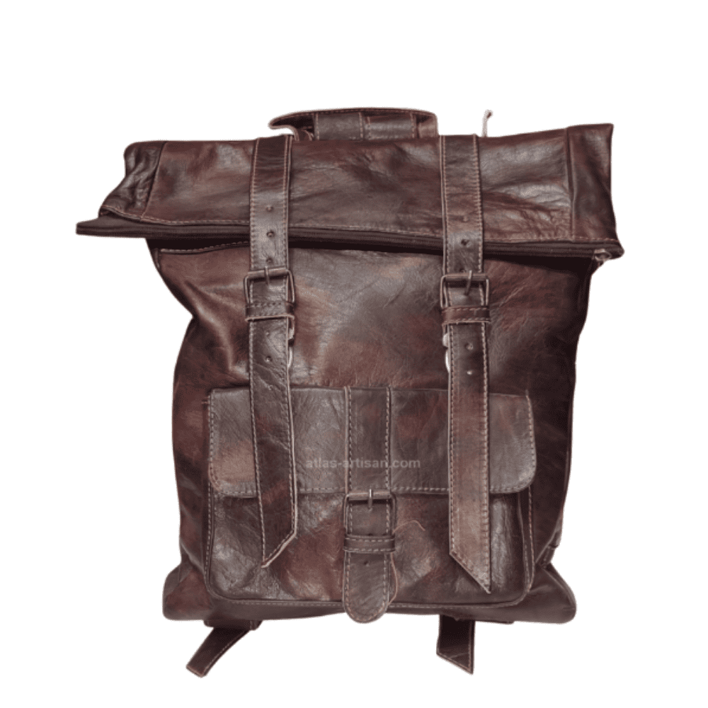 Sfarin Handmade Cowhide Leather Laptop Backpack