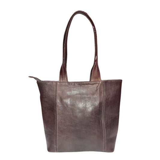 Kati Handmade Large Brown Leather Shopper Handbag
