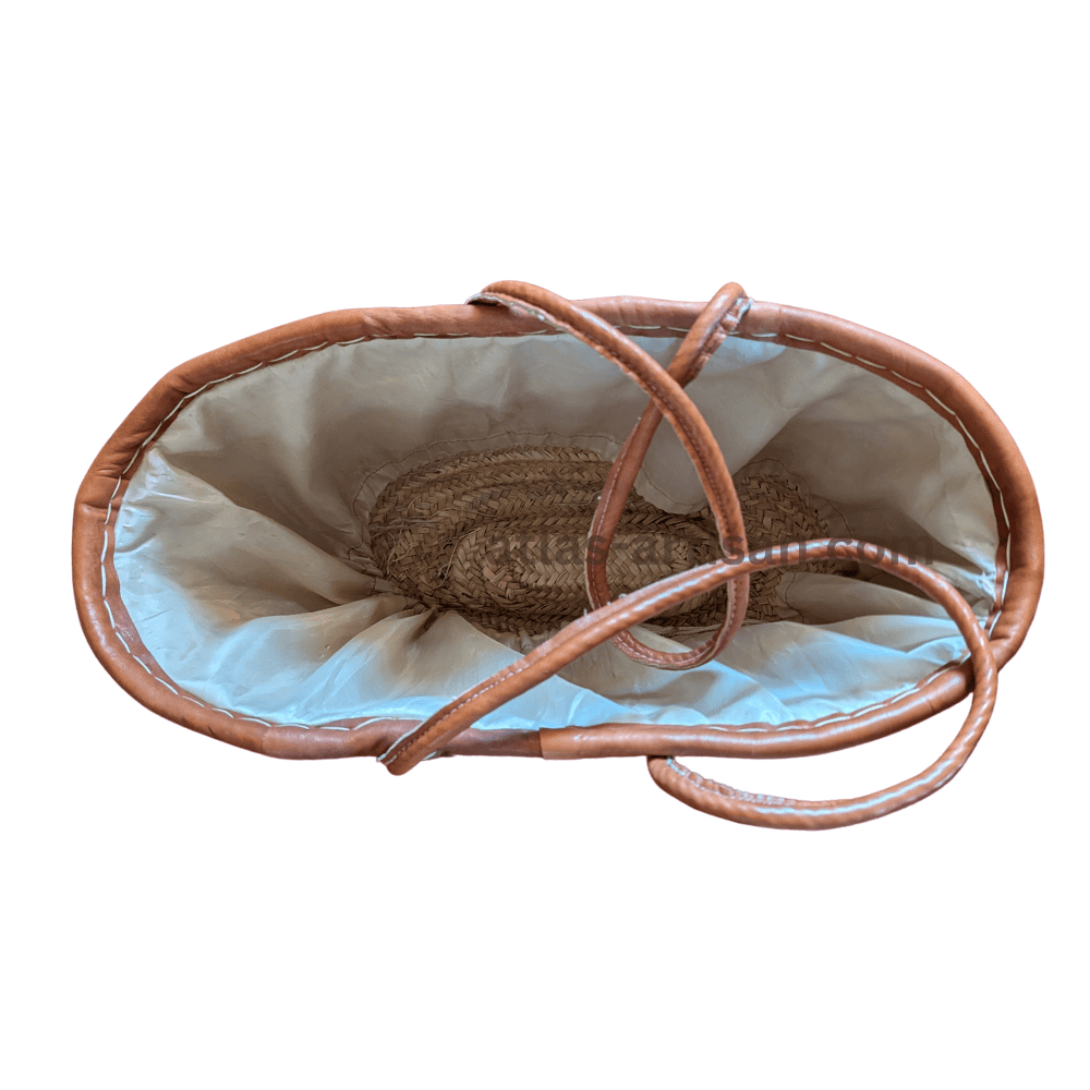 Handmade Pannier Handbag with Shiny Grey Sequins