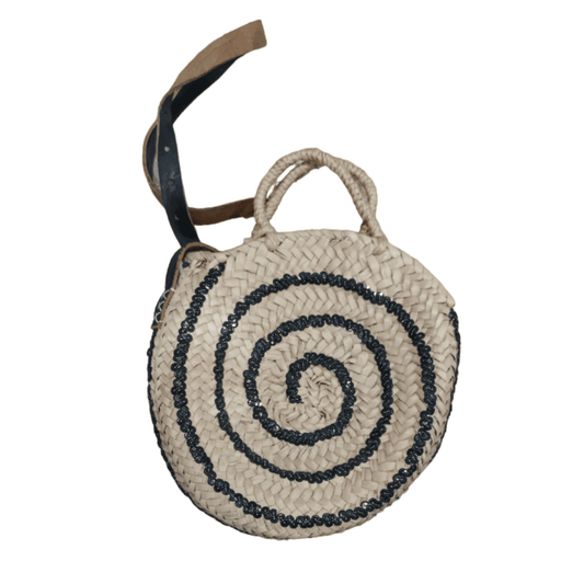 Labyr Handmade Raffia Handbag with Shoulder Strap