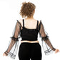 Poizen Industries Shadowfang Harness-Style Top in Black