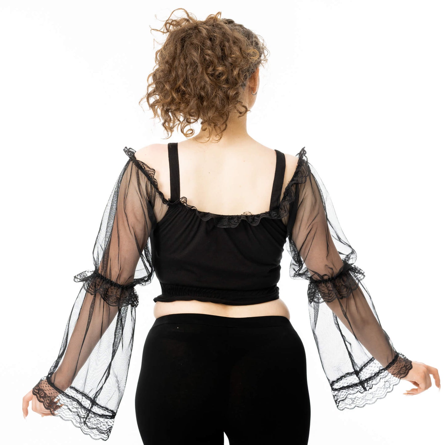 Poizen Industries Shadowfang Harness-Style Top in Black